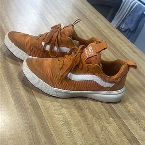 Vans UltraRange Burnt Orange and White Sneakers
